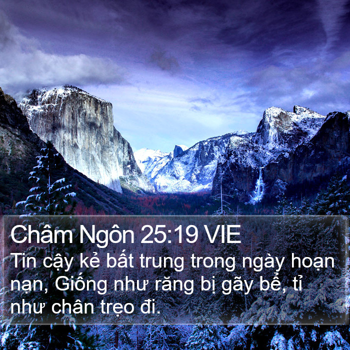 Châm Ngôn 25:19 VIE Bible Study