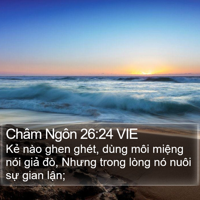 Châm Ngôn 26:24 VIE Bible Study