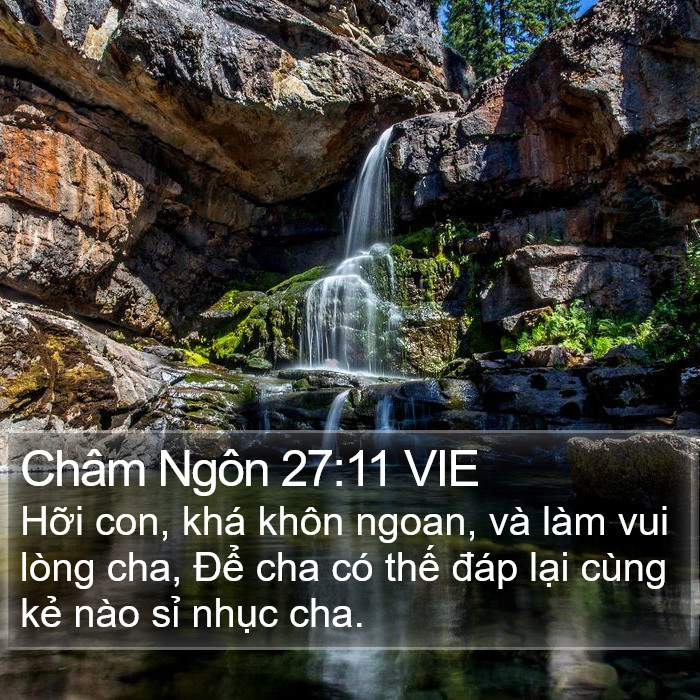 Châm Ngôn 27:11 VIE Bible Study