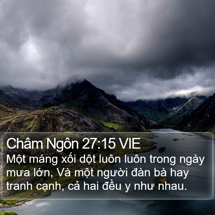 Châm Ngôn 27:15 VIE Bible Study