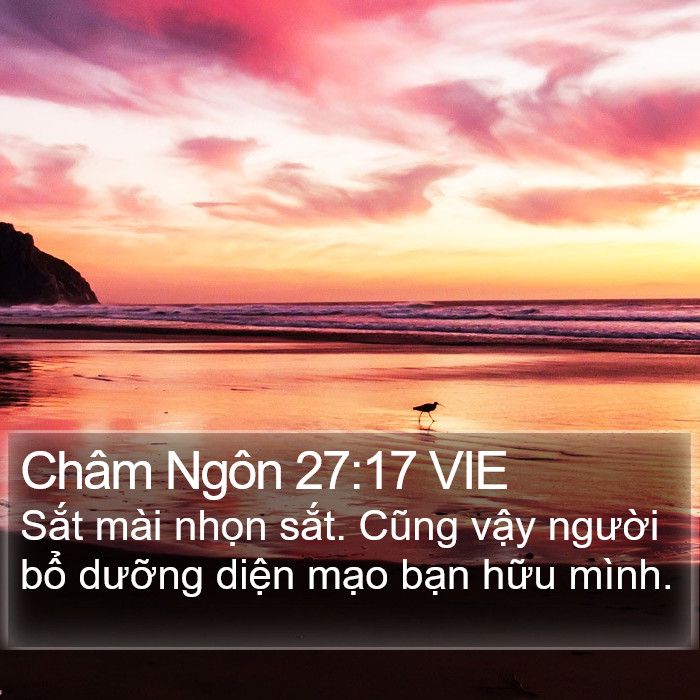 Châm Ngôn 27:17 VIE Bible Study