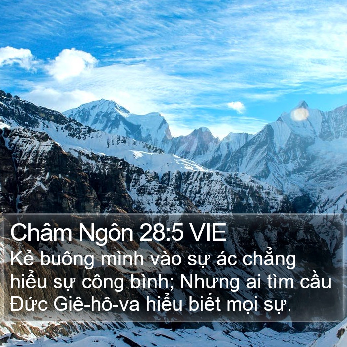 Châm Ngôn 28:5 VIE Bible Study