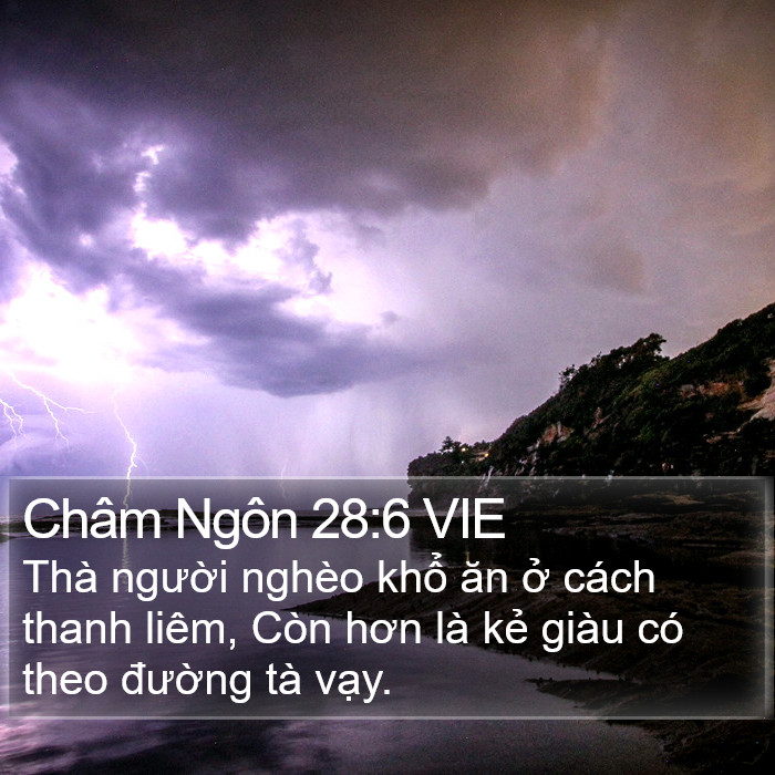 Châm Ngôn 28:6 VIE Bible Study