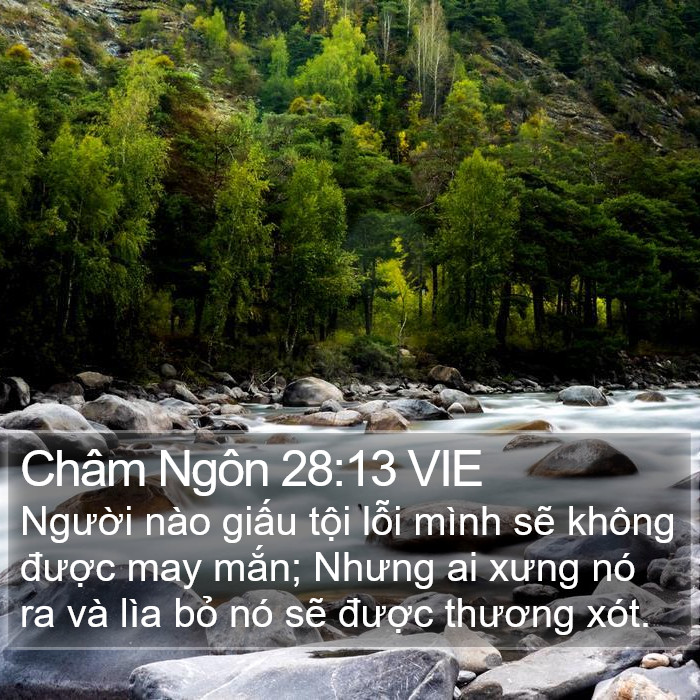Châm Ngôn 28:13 VIE Bible Study