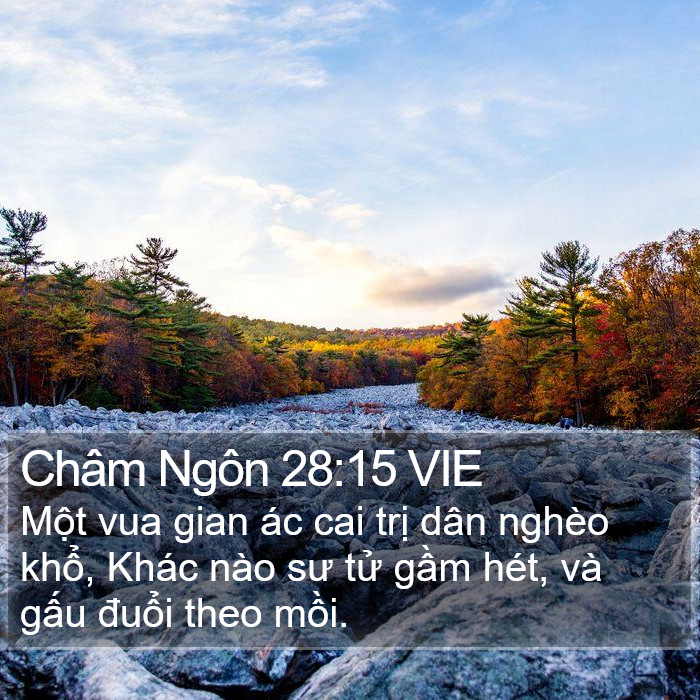 Châm Ngôn 28:15 VIE Bible Study