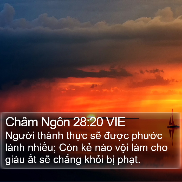 Châm Ngôn 28:20 VIE Bible Study