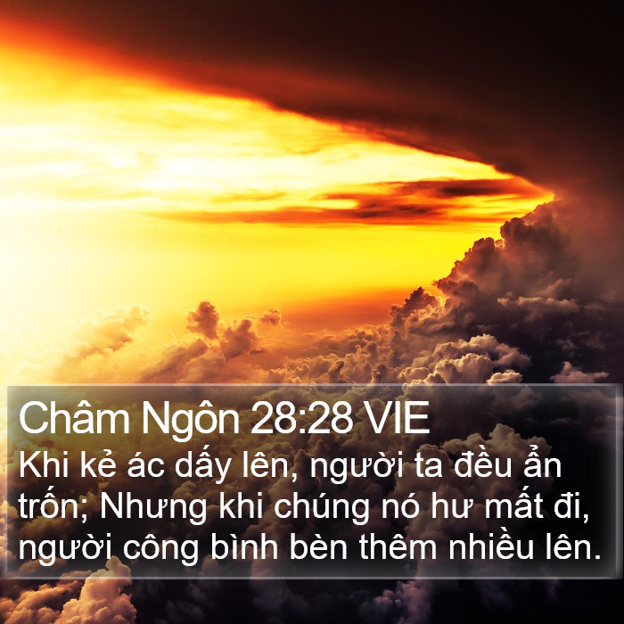Châm Ngôn 28:28 VIE Bible Study