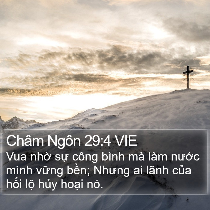 Châm Ngôn 29:4 VIE Bible Study
