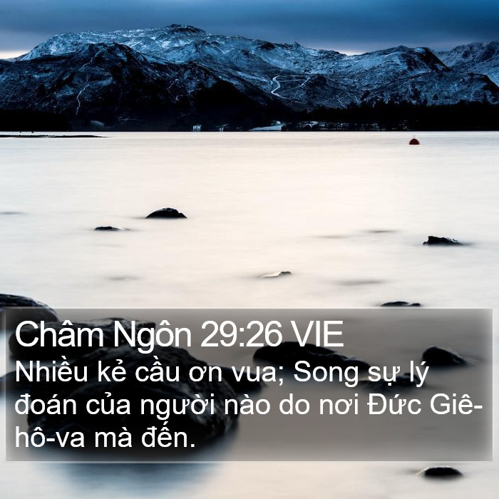 Châm Ngôn 29:26 VIE Bible Study