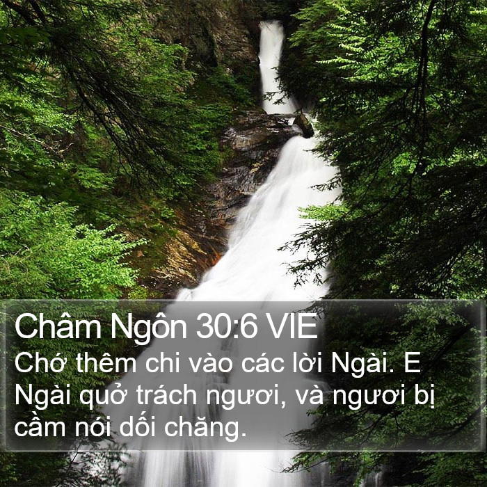 Châm Ngôn 30:6 VIE Bible Study