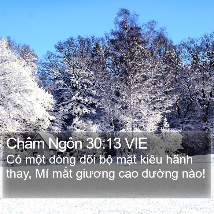 Châm Ngôn 30:13 VIE Bible Study