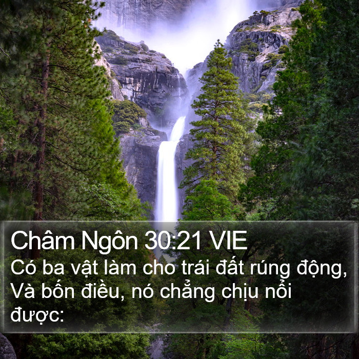 Châm Ngôn 30:21 VIE Bible Study