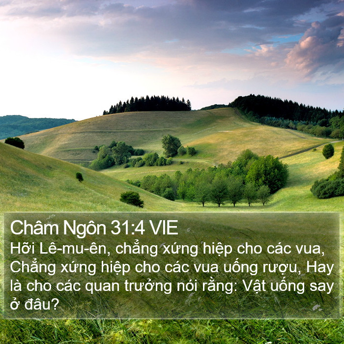 Châm Ngôn 31:4 VIE Bible Study