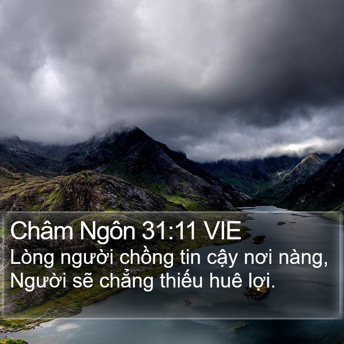 Châm Ngôn 31:11 VIE Bible Study