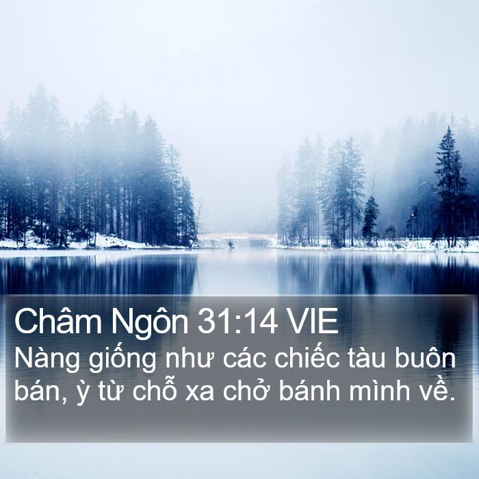 Châm Ngôn 31:14 VIE Bible Study