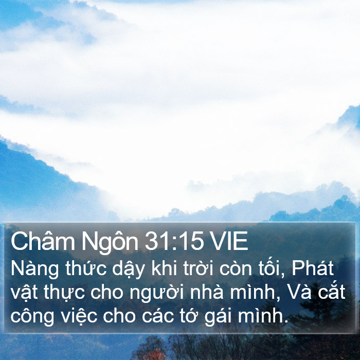 Châm Ngôn 31:15 VIE Bible Study