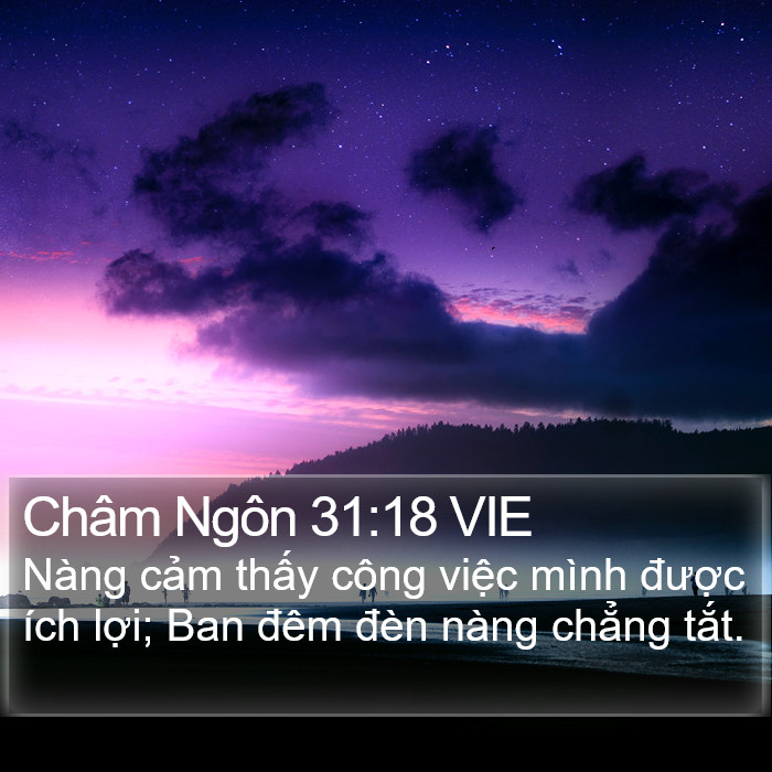 Châm Ngôn 31:18 VIE Bible Study