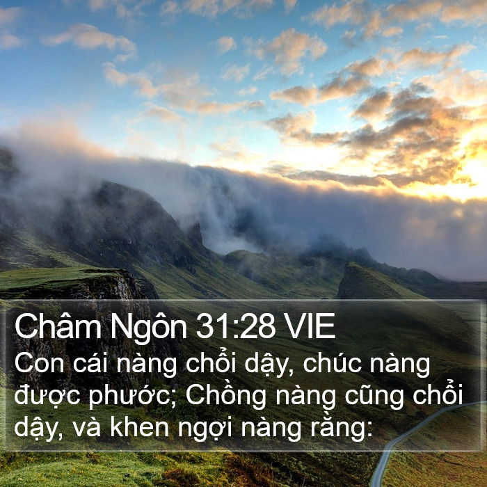 Châm Ngôn 31:28 VIE Bible Study