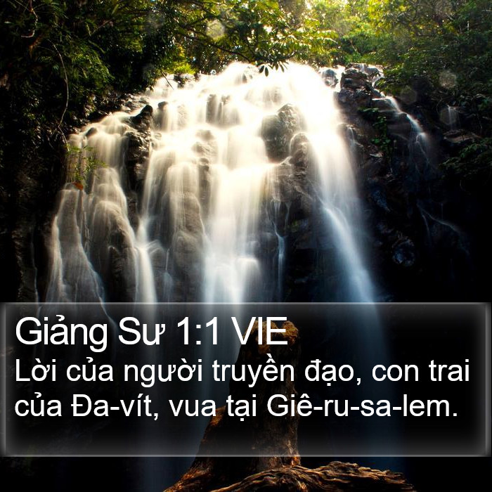 Giảng Sư 1:1 VIE Bible Study