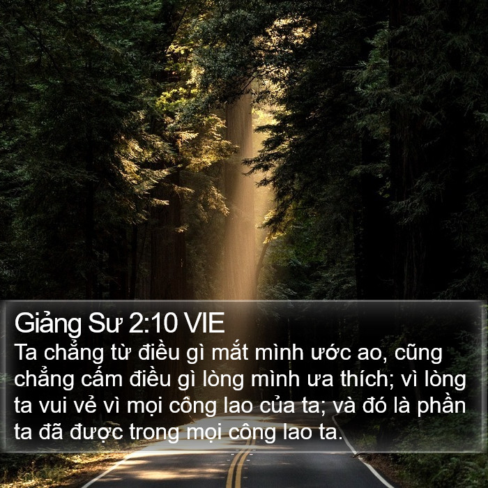Giảng Sư 2:10 VIE Bible Study