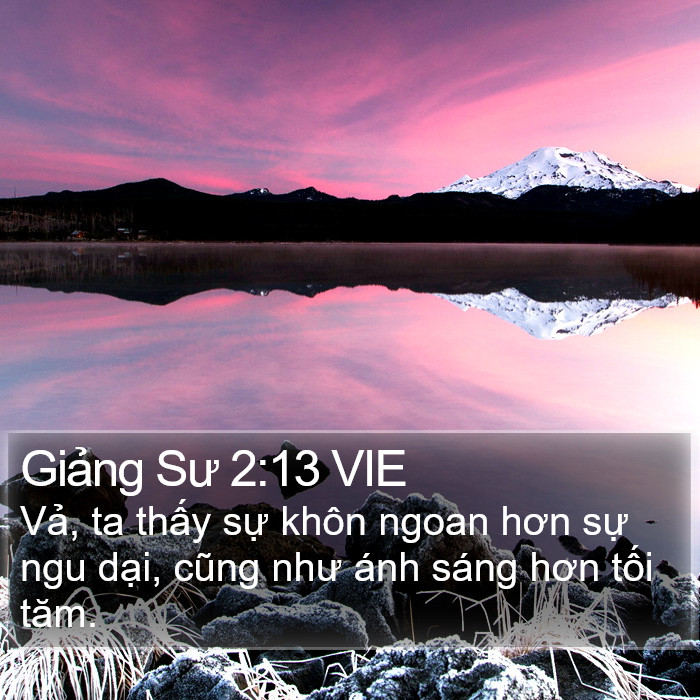 Giảng Sư 2:13 VIE Bible Study