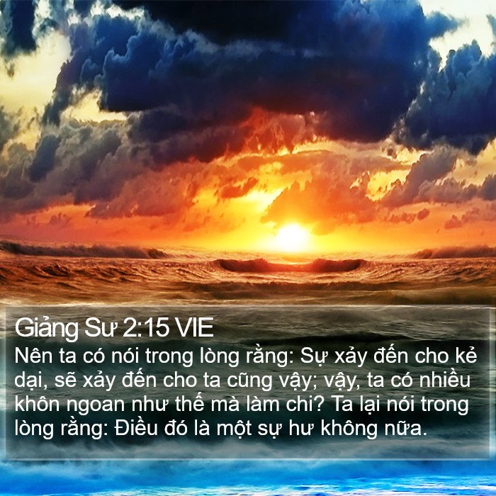Giảng Sư 2:15 VIE Bible Study