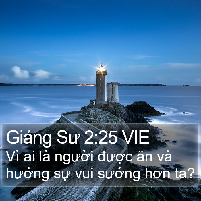 Giảng Sư 2:25 VIE Bible Study