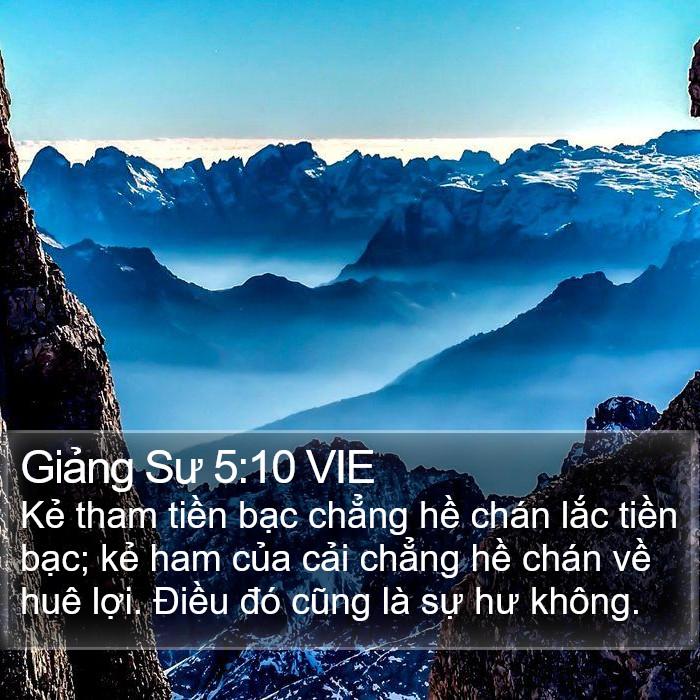 Giảng Sư 5:10 VIE Bible Study