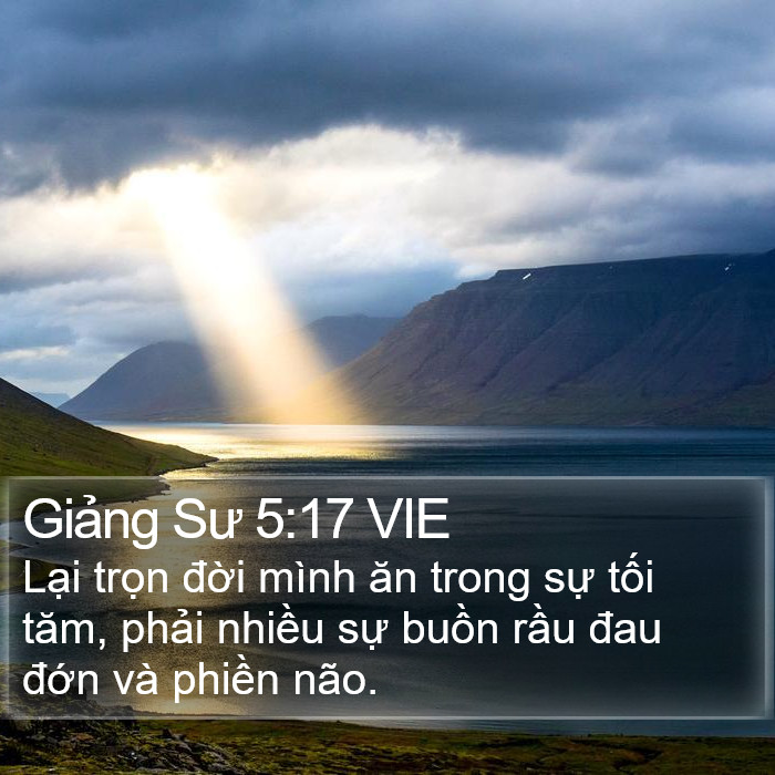 Giảng Sư 5:17 VIE Bible Study