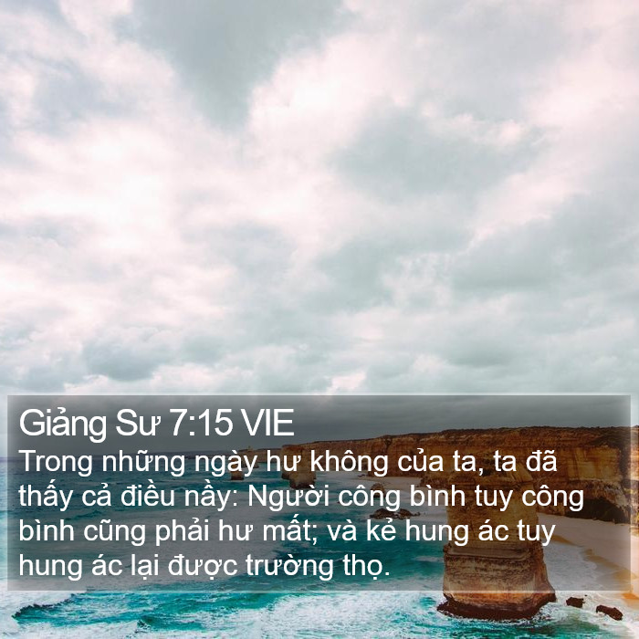 Giảng Sư 7:15 VIE Bible Study