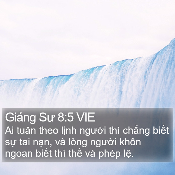 Giảng Sư 8:5 VIE Bible Study