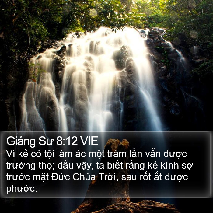 Giảng Sư 8:12 VIE Bible Study