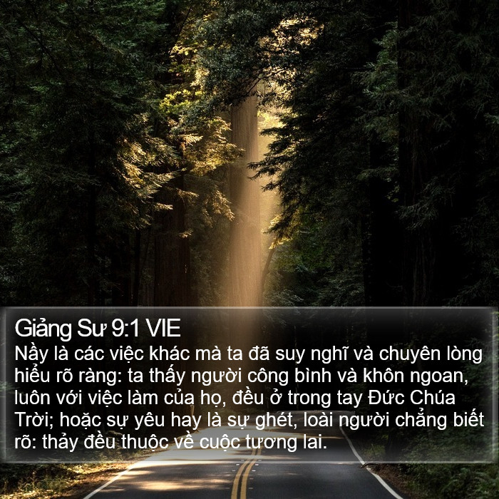 Giảng Sư 9:1 VIE Bible Study