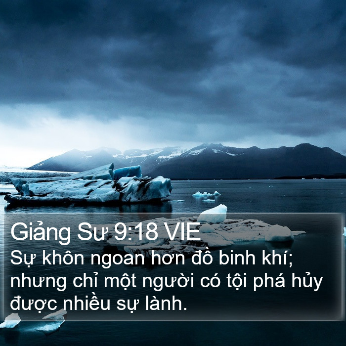 Giảng Sư 9:18 VIE Bible Study