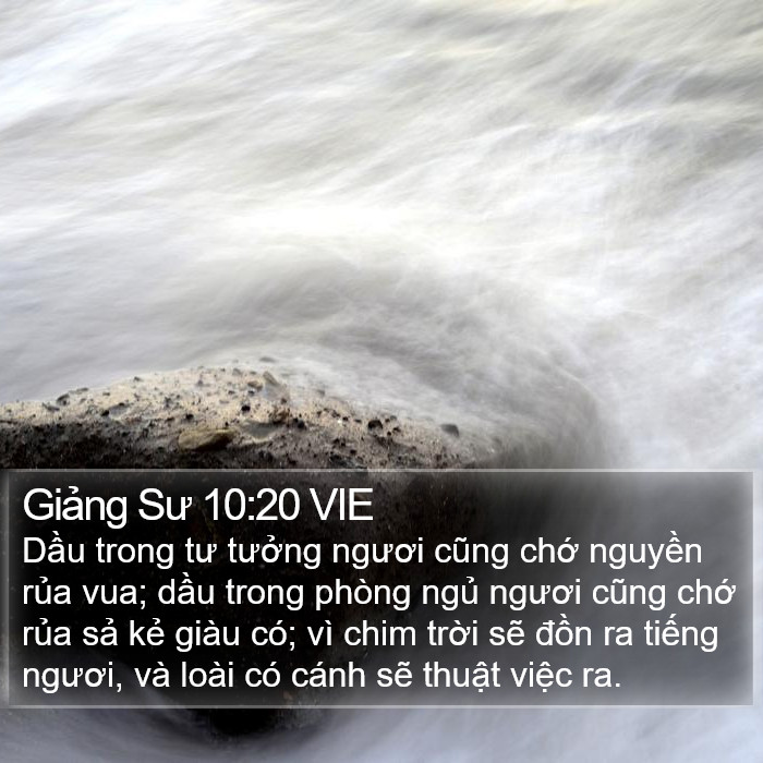Giảng Sư 10:20 VIE Bible Study