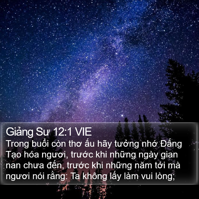 Giảng Sư 12:1 VIE Bible Study