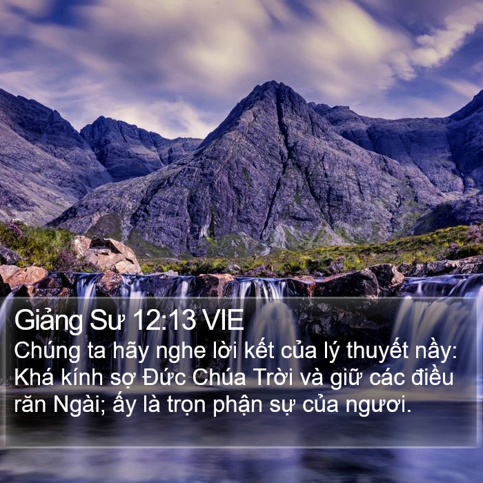 Giảng Sư 12:13 VIE Bible Study