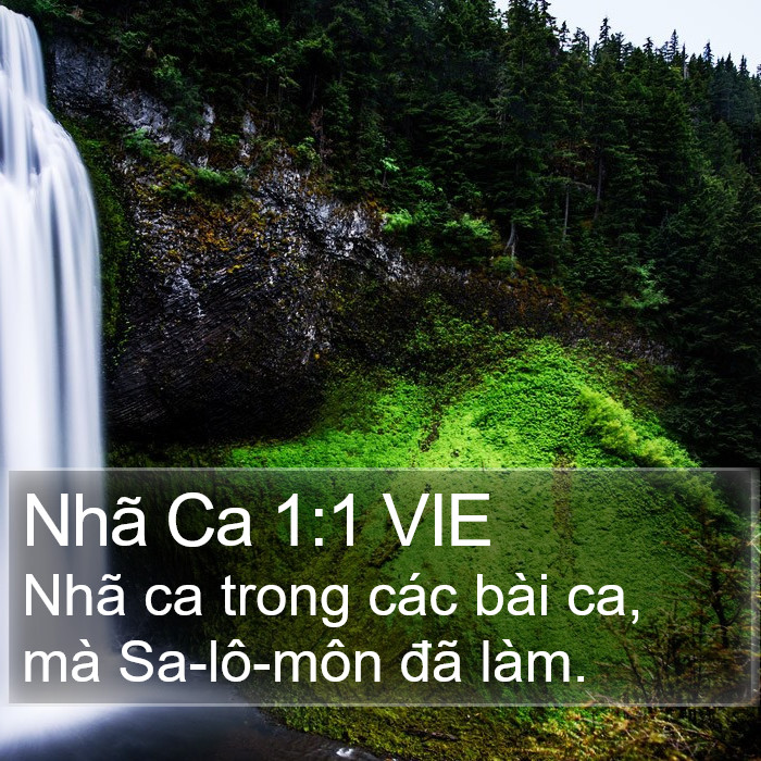 Nhã Ca 1:1 VIE Bible Study