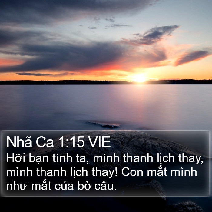 Nhã Ca 1:15 VIE Bible Study