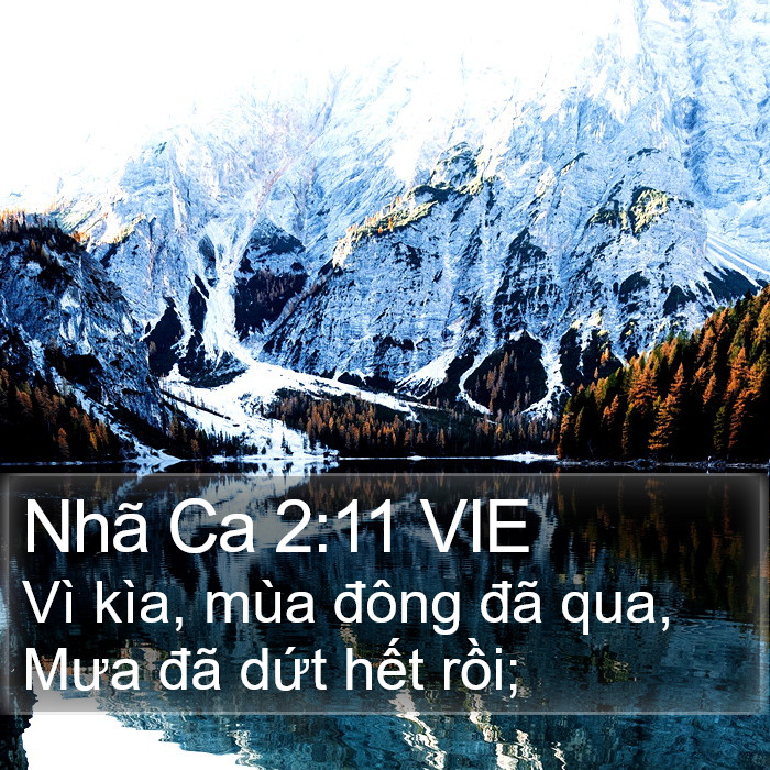 Nhã Ca 2:11 VIE Bible Study