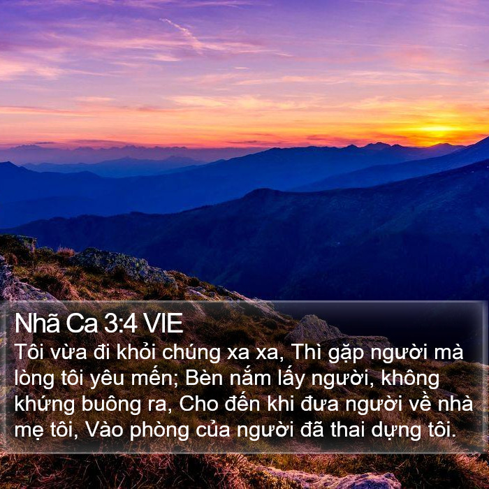 Nhã Ca 3:4 VIE Bible Study