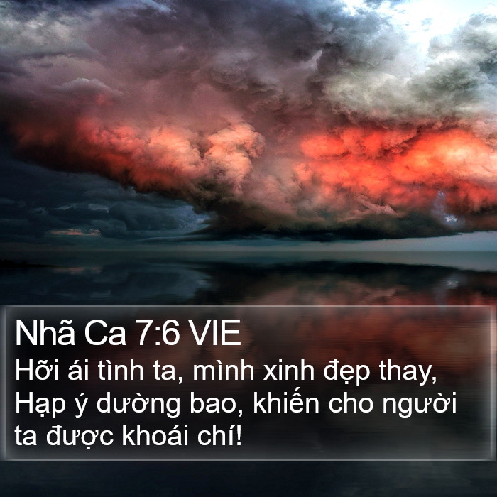 Nhã Ca 7:6 VIE Bible Study