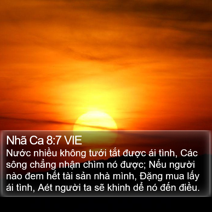 Nhã Ca 8:7 VIE Bible Study