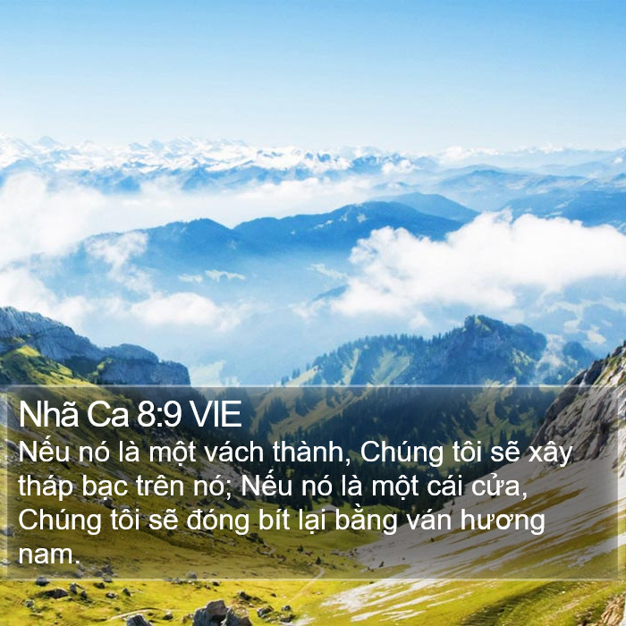 Nhã Ca 8:9 VIE Bible Study