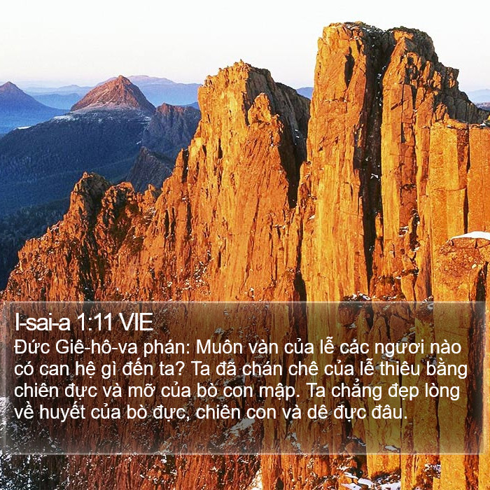 I-sai-a 1:11 VIE Bible Study