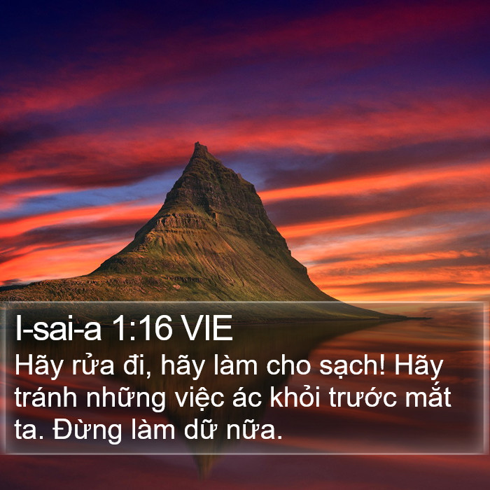 I-sai-a 1:16 VIE Bible Study