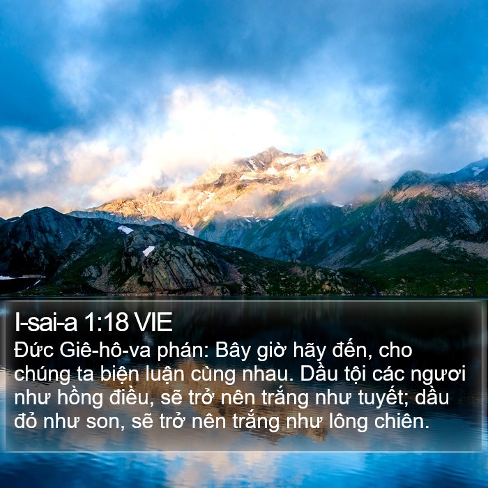 I-sai-a 1:18 VIE Bible Study