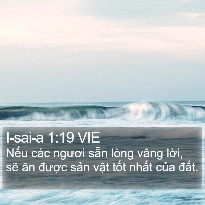 I-sai-a 1:19 VIE Bible Study