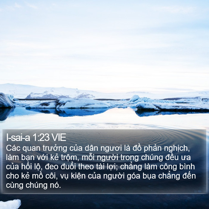 I-sai-a 1:23 VIE Bible Study