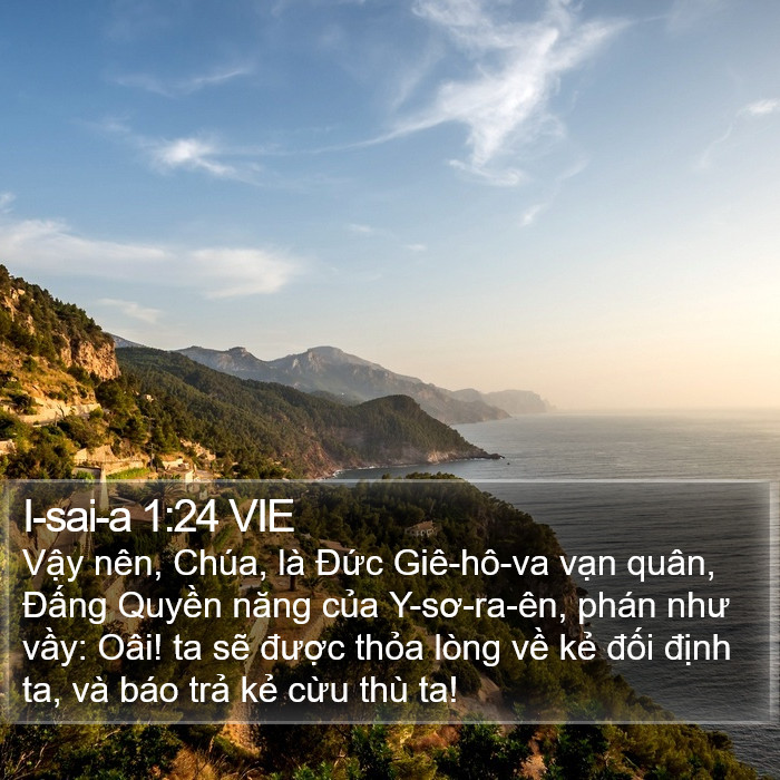 I-sai-a 1:24 VIE Bible Study